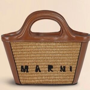 Marni Tropicalia Micro Bag in Raw Sienna